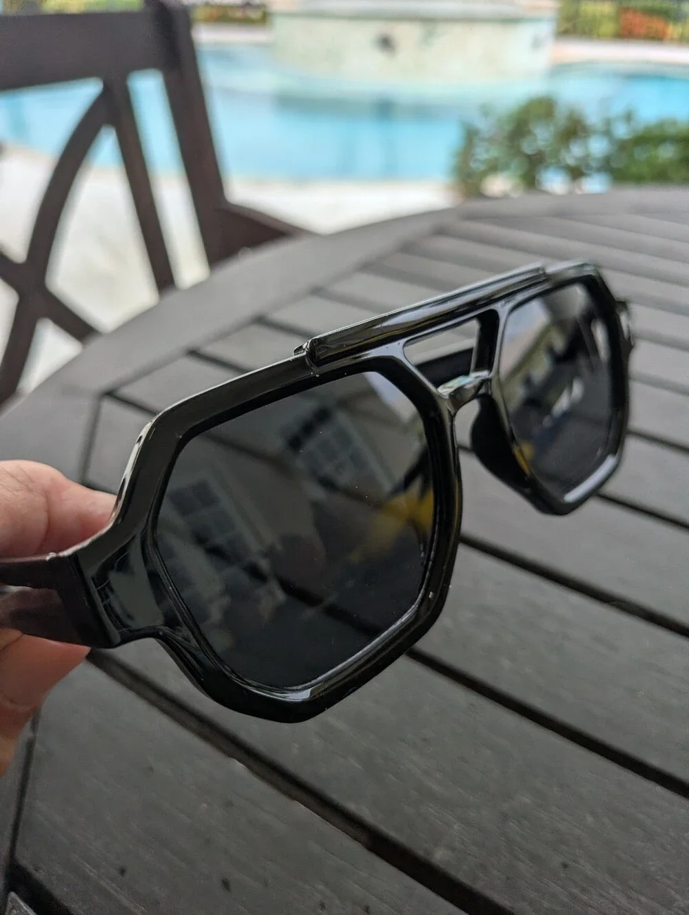 Black Modern Aviator Women's Sunglasses - European Style